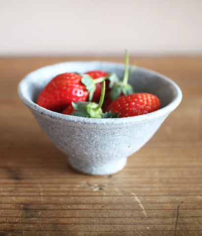 Namako Glaze Grey Pottery Bowl