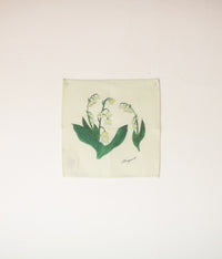 Mini Linen Floral Design Handkerchiefs