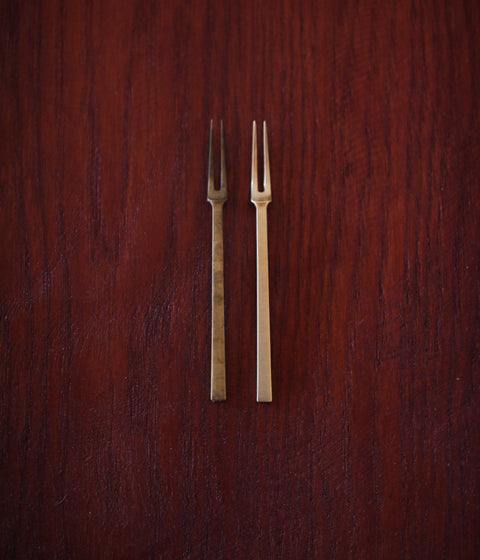Brass Tiny Forks – Set of 5