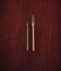 Brass Tiny Forks – Set of 5