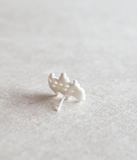Kimiko Suzuki "Drawing Lace" Porcelain Single Earring {D} (30% OFF)