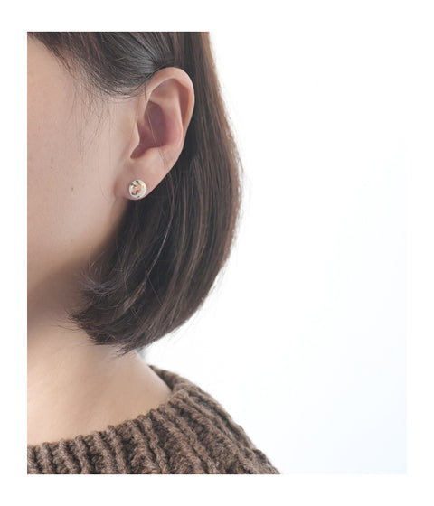 Kimiko Suzuki Porcelain Tablet Earrings {Floral} (sold out)