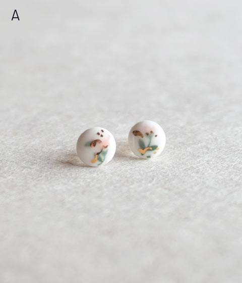Kimiko Suzuki Porcelain Tablet Earrings {Floral} (sold out)