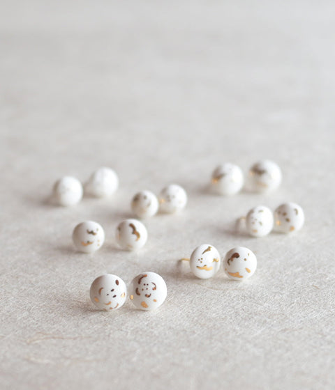 Kimiko Suzuki Porcelain Tablet Earrings [B] (sold out)