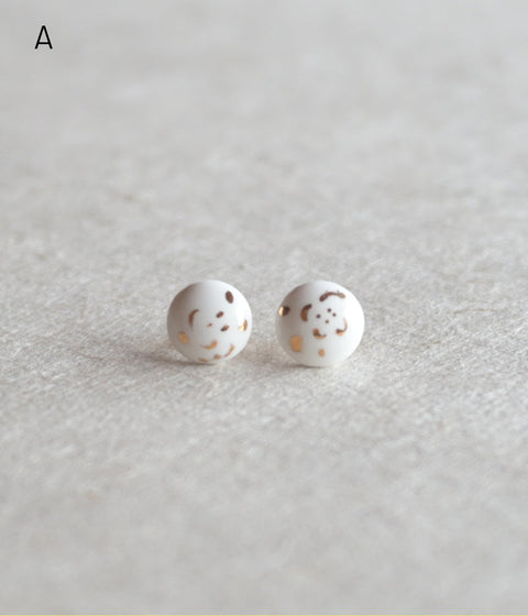 Kimiko Suzuki Porcelain Tablet Earrings [A] (sold out)