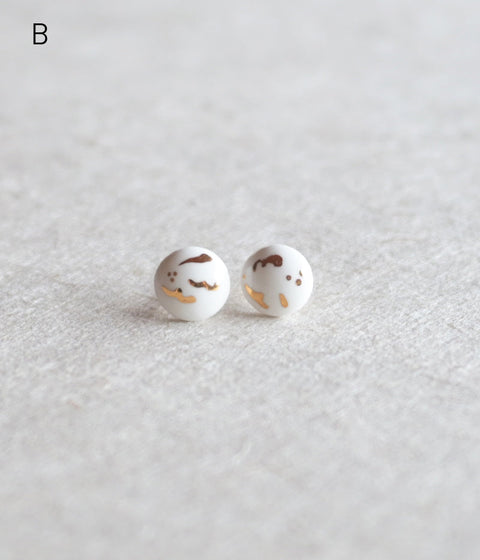 Kimiko Suzuki Porcelain Tablet Earrings [B] (sold out)