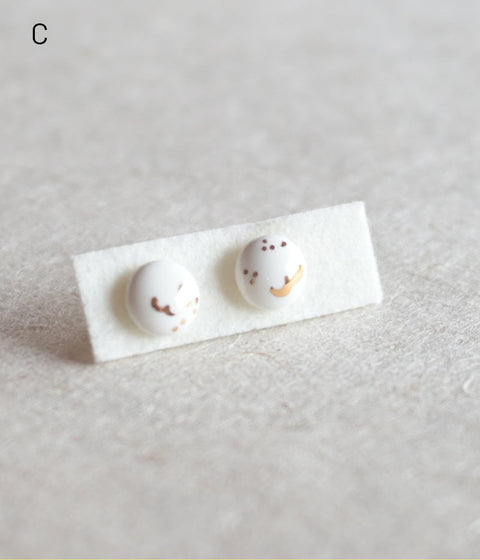 Kimiko Suzuki Porcelain Tablet Earrings [C] (sold out)