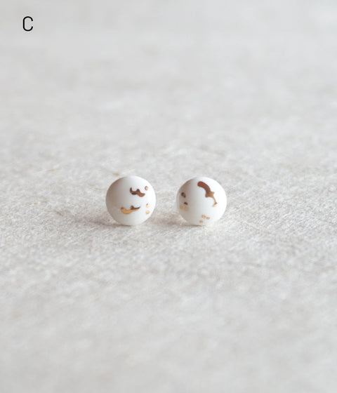 Kimiko Suzuki Porcelain Tablet Earrings [C] (sold out)