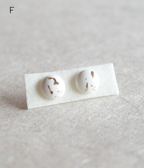 Kimiko Suzuki Porcelain Tablet Earrings [F] (Sold out)