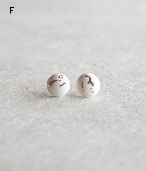 Kimiko Suzuki Porcelain Tablet Earrings [F] (Sold out)