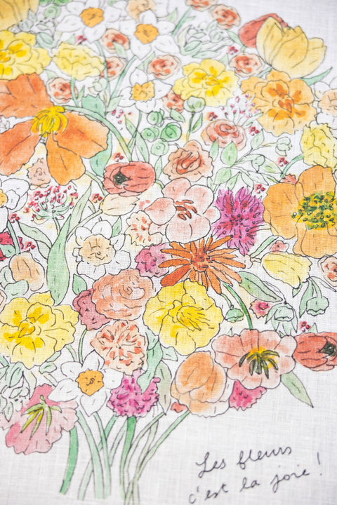 fog linen work Calendar Cloth 2026 {Joyful Bouquet}