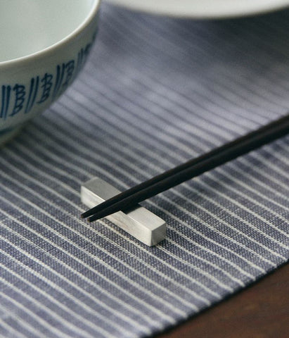 Silver-Plated Chopstick Rests (fog linen work)