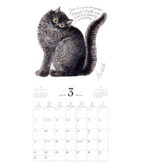 Iku Dekune Cats Wall Calendar 2025