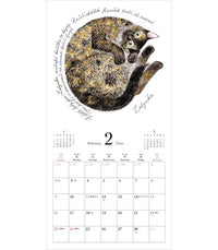 Iku Dekune Cats Wall Calendar 2025