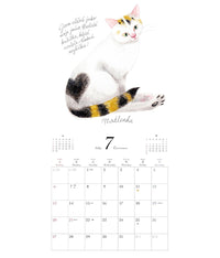 Iku Dekune Cats Wall Calendar 2025