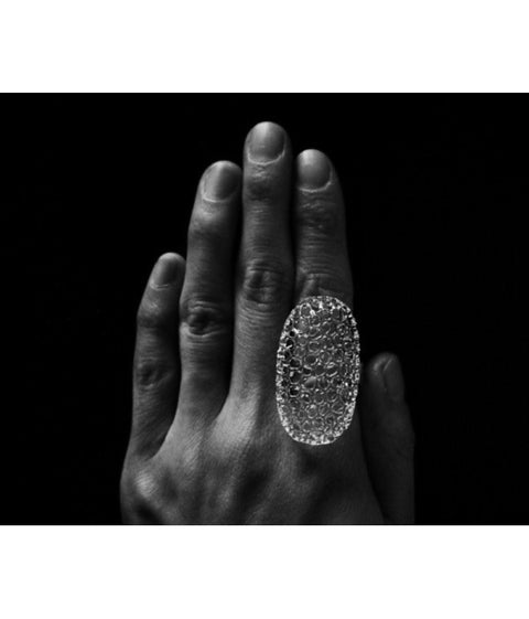 Mayu "Cocoon" Glass Ring