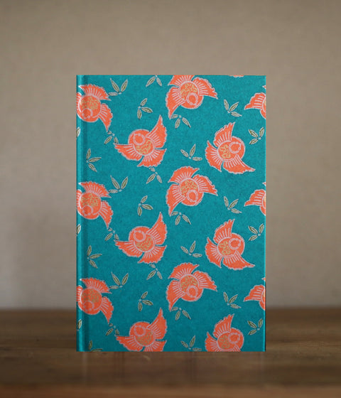 HAIBARA Chiyogami Notebook {Plump Sparrow}