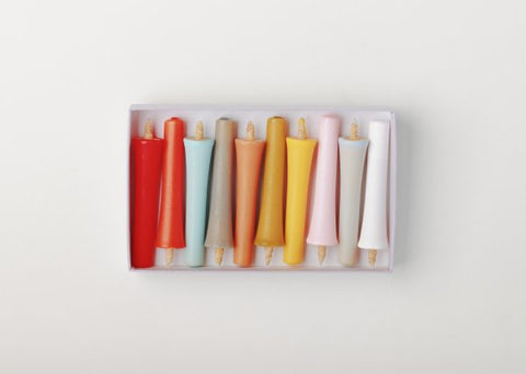 Japanese Colour Candles {Toiro/10 Colours}