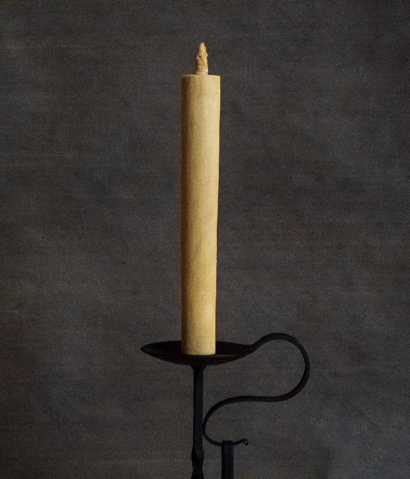 Hand-forged Iron Candle Stand with Snuffer {Large-A} (in-stock)