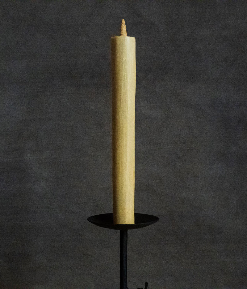 Hand-forged Iron Candle Stand with Snuffer {Large-A} (made to