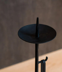 Hand-forged Iron Candle Stand with Snuffer {Large-C} (pre-order)
