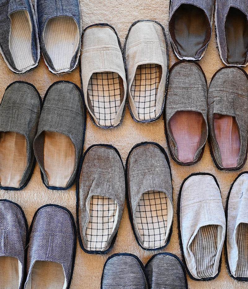 fog linen work linen slippers – UGUiSU STORE