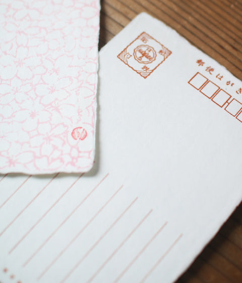 Yumeji Takehisa Washi Handmade Paper Post Card