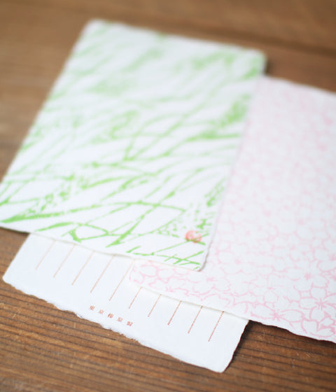 Yumeji Takehisa Washi Handmade Paper Post Card