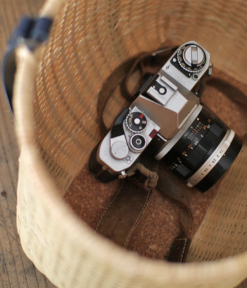Bamboo Basket Tote - sold out