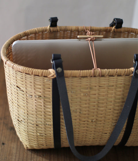 Bamboo Basket Tote - sold out