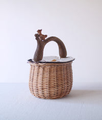 Fox Basket with Embroidery