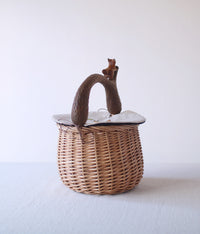 Fox Basket with Embroidery