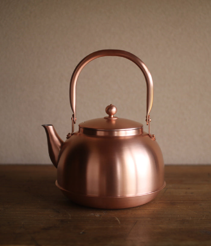 Copper Tea Kettle, Nickel-Lined Copper Kettle