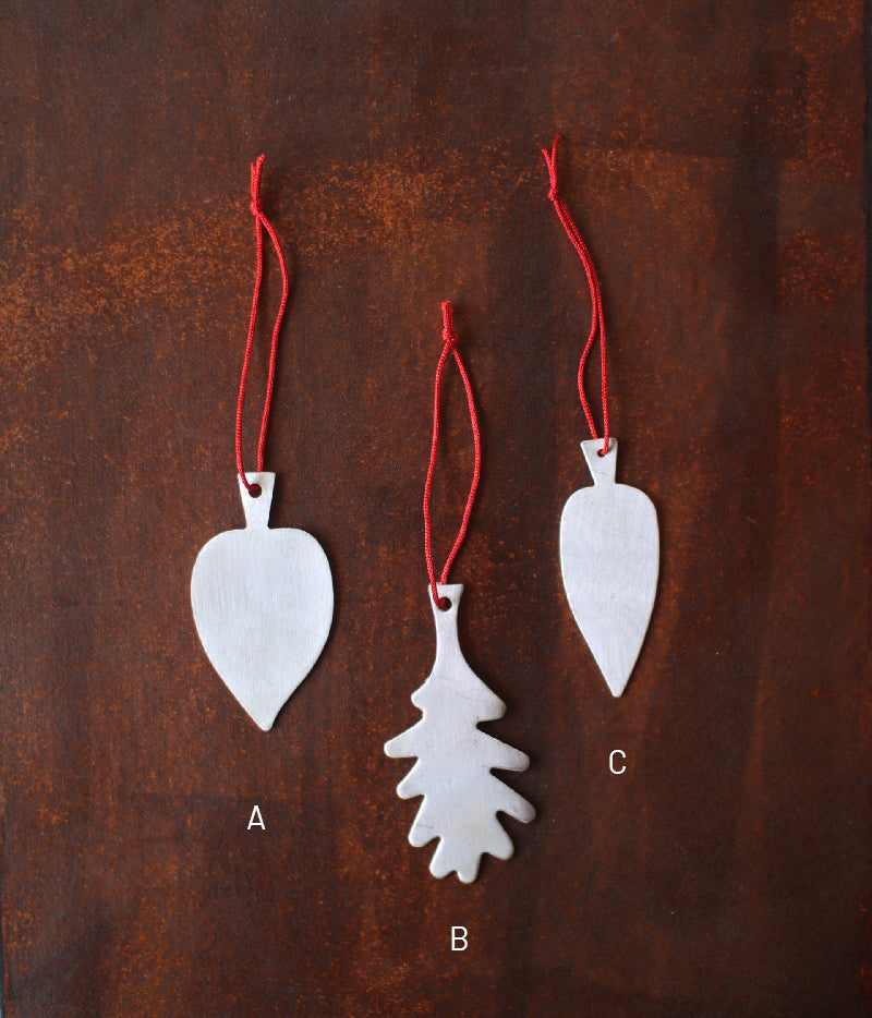 Silver Plated Leaf Ornament (20% Off)