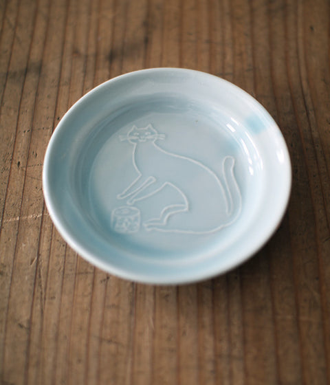 Mamezara Mini Dish {Cat}
