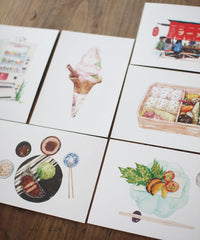 Justine Wang 21 Days in Japan Illustrated Postcards
