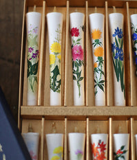 Floral Painted Candles 12 Month Set