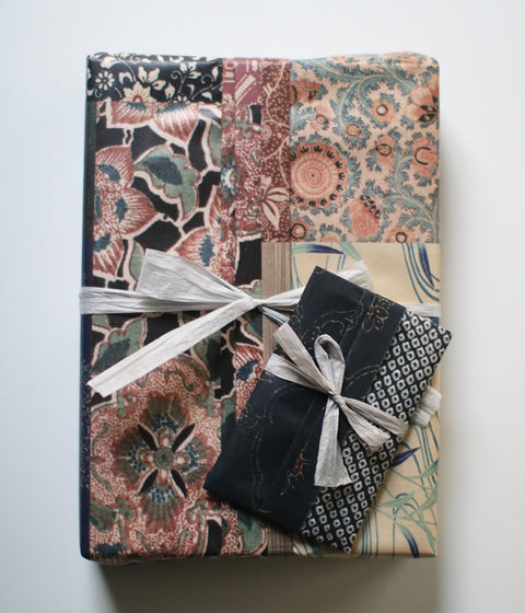 Vintage kimono patterns wrapping paper B