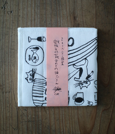TORANEKO BON BON Cat Dishcloth
