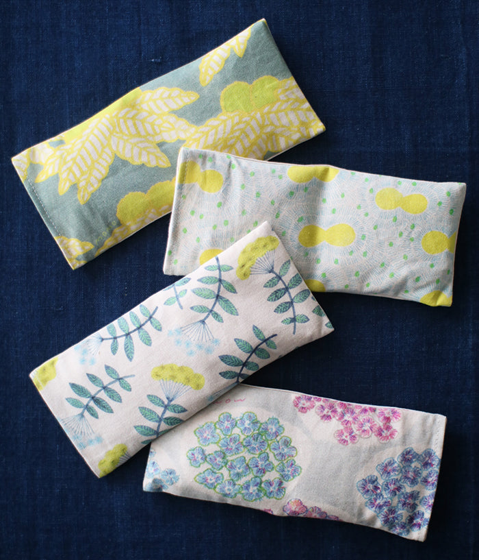 Warm Eye Pillow with Japanese Forest Mist {Yellow Butterflies}