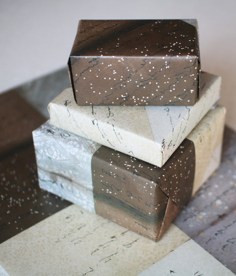 Japanese collage wrapping paper [B]