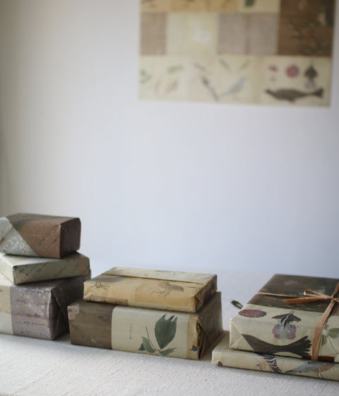 Japanese collage wrapping paper [B]