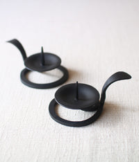 Hand-forged Iron Candle Holder with Handle (For candle size #1-5)