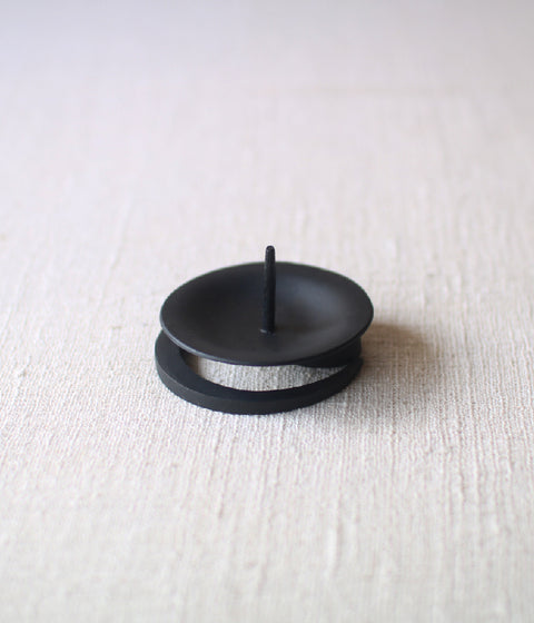 Hand-forged Iron Candle Holder Small (For candle size #1-5)