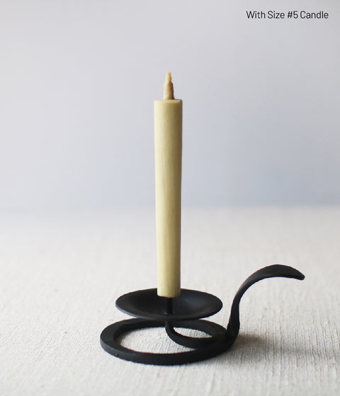 Hand-forged Iron Candle Holder with Handle (For candle size #1-5)