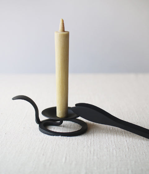 Hand-forged Iron Candle Holder with Handle (For candle size #1-5)