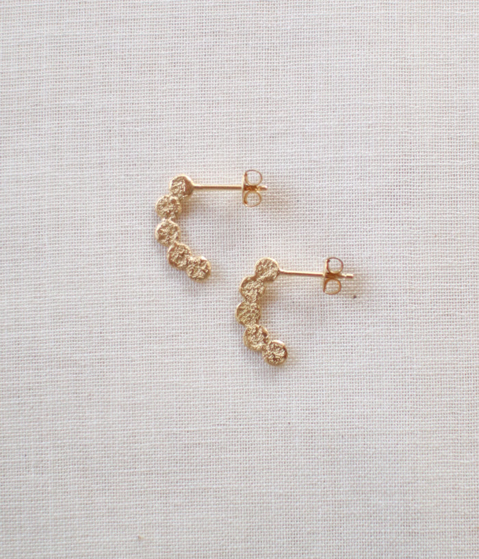 Jona "tenten hoop" Stud Earrings {Gold} (in stock)