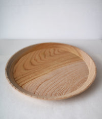 Round Wooden Tray {Japanese Zelkova}