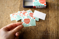[SALE] Letterpress Mini Note Cards in Match Box