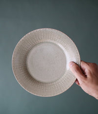 Katauchi Medium Plate Ash (18cm/7.3")